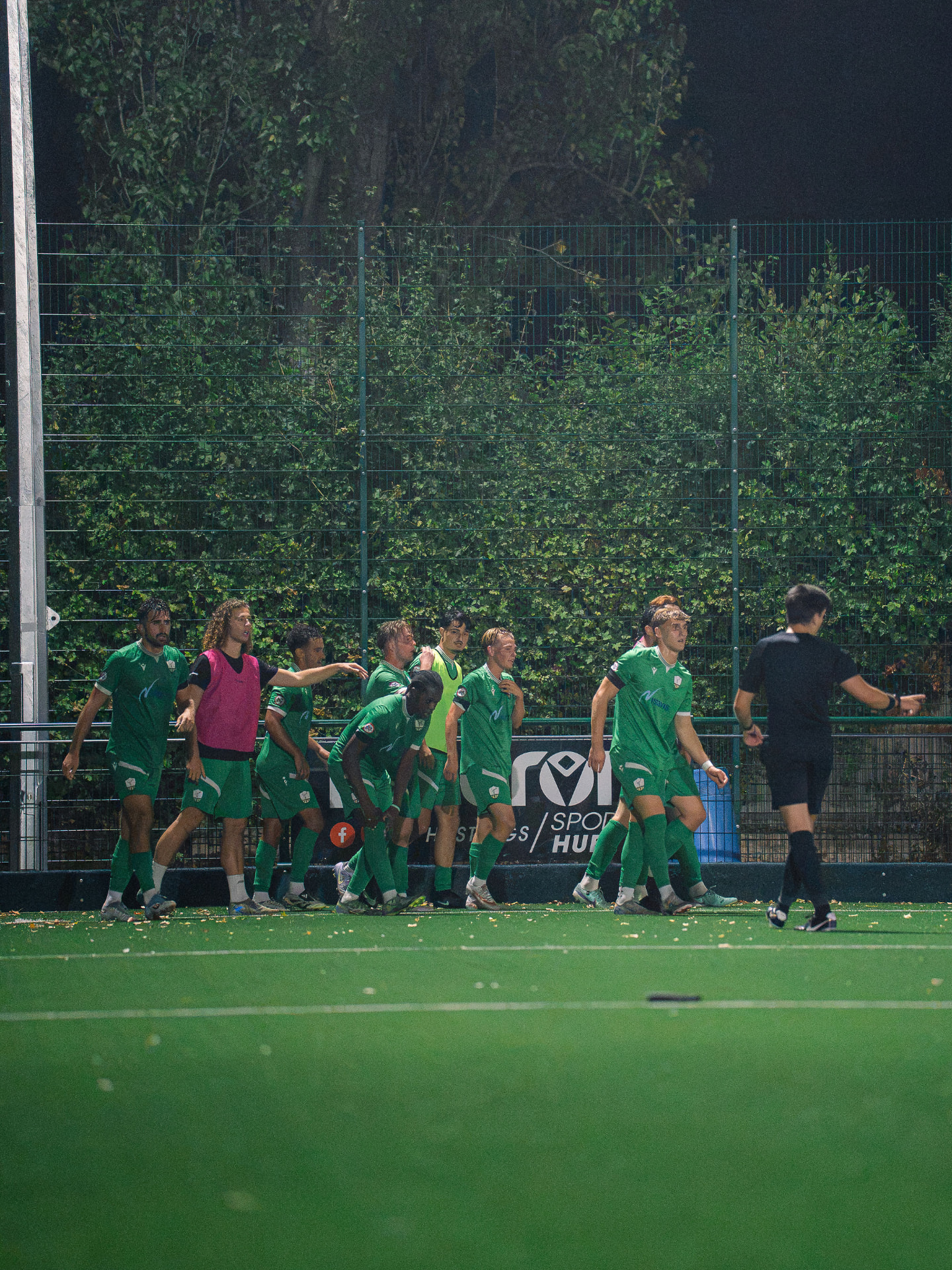 Forest Row FC player during an evening match