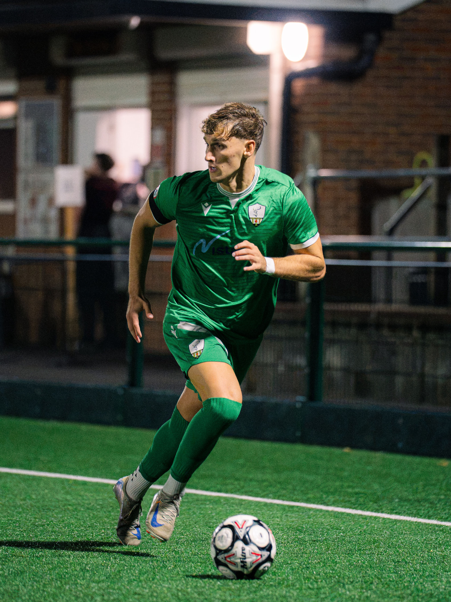 A Forest Row winger driving forward with the ball